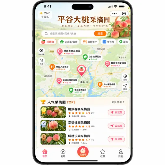 贾晓毓 · 《平谷桃采摘小程序 + 文创》