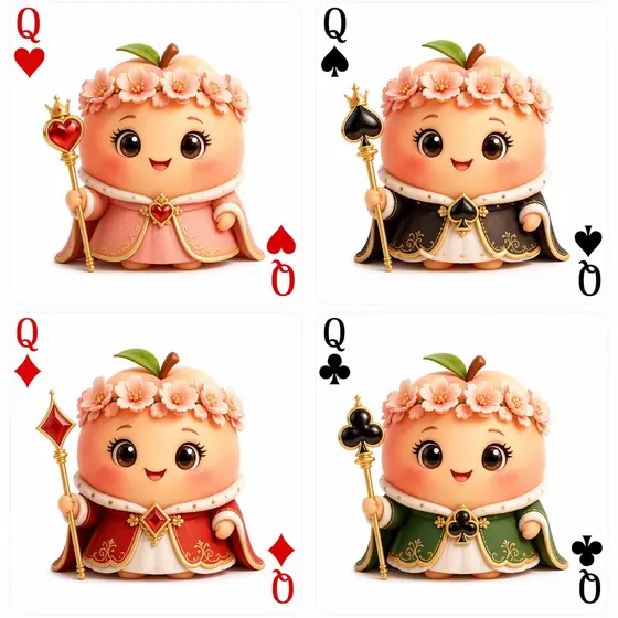 袁园 · 《桃趣扑克》桃子吉祥物扑克牌 IP